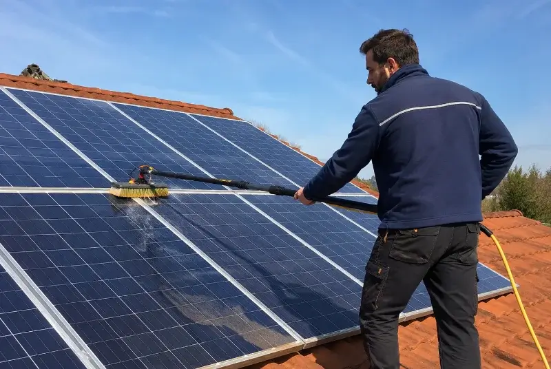 Nettoyage et entretien de panneaux solaires à Nancras